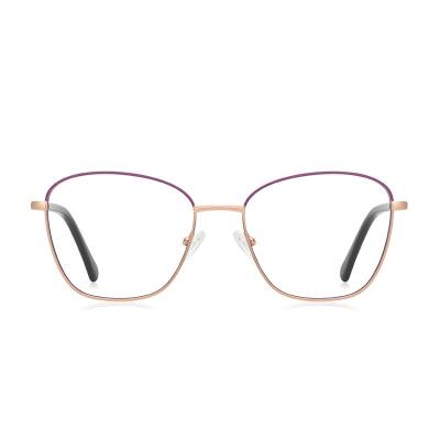 China Optical frames for myopia ZOWIN Model 3055 oversized metal frame eyeglasses frames Ready Stock Blue Light Blocking Eyeglasses custom eyeglass frames for sale