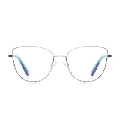 China Optical frames for myopia ZOWIN Model 3060 cat eye metal frame eyeglasses frames Ready Stock Blue Light Blocking Eyeglasses custom eyeglass frames for sale