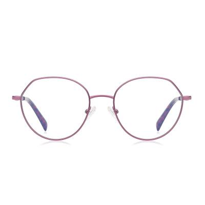 China Optical frames for myopia ZOWIN Model 3050 round metal frame eyeglasses frames oversized Ready Stock Blue Light Blocking Eyeglasses custom eyeglass frames for sale