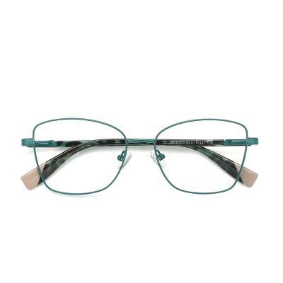 China Optical frames for myopia ZOWIN Model 3010 square cat eye metal frame eyeglasses frames Ready Stock Blue Light Blocking Eyeglasses customized logo for sale