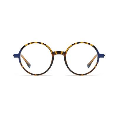 China Optical frames for myopia ZOWIN Model 3210 round optical frame metal blue light blocking eyeglasses for frame custom logo frame ready stock glasses for sale