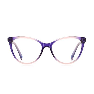 China Optical frames for myopia ZOWIN Model 2136 Cat Eye eyeglasses frames Ready Stock Blue Light Blocking Eyeglasses TR90 Optical Frame latest model for sale