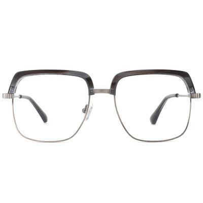 China Optical frames for myopia ZOWIN Model 32951 square glasses Ready Stock Eyeglasses acetate with metal optical frames designer eyeglasses frames for sale