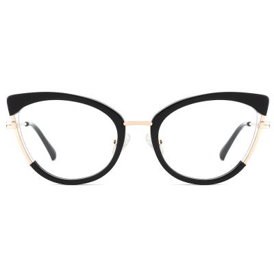 China Optical frames for myopia ZOWIN Model 32953 cat eye glasses Ready Stock Eyeglasses acetate with metal optical frames designer eyeglasses frames for sale