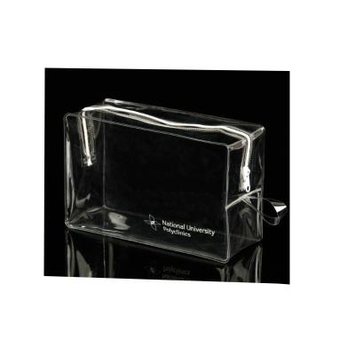 China Fashion factory direct printing clear storage bag and PVC size PVC free custom design makeup bag for sale