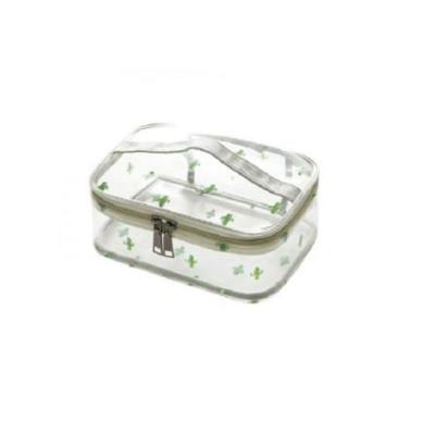 China 2021 Hot Selling High Quality Eco-friendly Ladies Cosmetic Bag PVC Clear Makeup Pouch Bag for sale