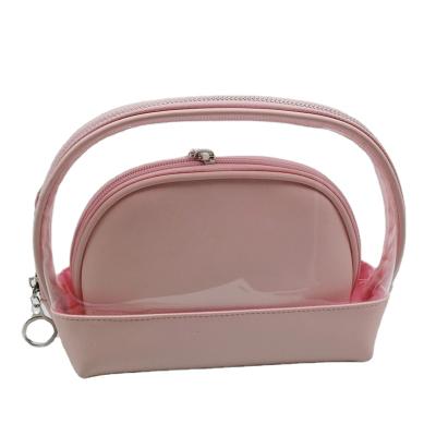 China 2021 New Design High Quality Custom Women Cosmetic Travel Bag PVC Waterproof Makeup Bag for sale