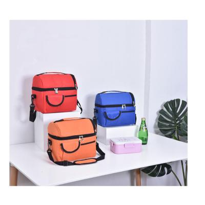 China 2 Layers Thermal Ice Pack Insulation Bag Durable Picnic Bag Portable Food Cooler Bag for sale