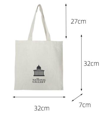 China 2021KM Eco-Friendly 100% Long Handle Brand Fashion Grocery Bag Logo Cotton Eco Friendly Customized Shopping Bags for sale