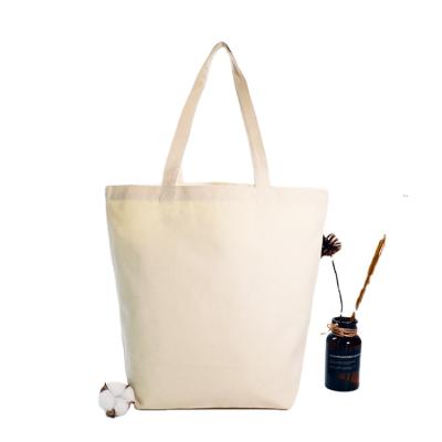 China High Quality Promotional Wholesale Custom Natural Handled Cotton Handle Bag Plain Organic Tote Bag for sale