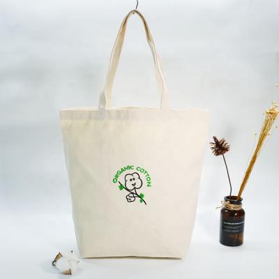 China Customized high quality logo organic cotton tote bag organic cotton bag with GOTS certificated best seller cotton bag for sale