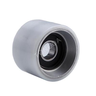 China Tongda Traditional Railing Belt Roller 70*50 6204 Escalator Handrail Belt Aluminum Bearing Cheap Nylon Roller for sale