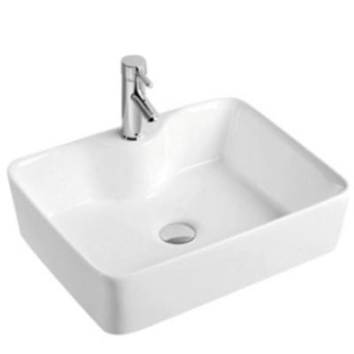 China Modern Italian Design Small Size White Square Vessel Above Basins Ware Bathroom Toilet Ceramic Sanitary Sinks for sale