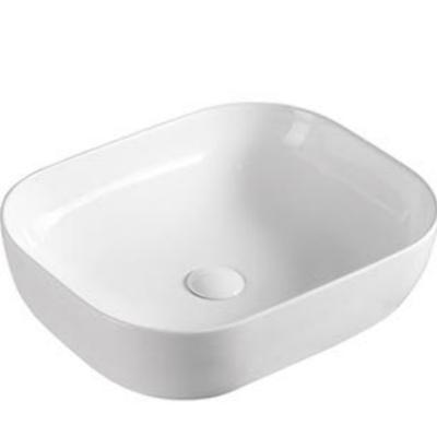 China America Modern White Color Basin Bathroom Rustic Ceramic Countertop Bowl Sinks for sale