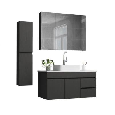 China Modern European Modern Furniture Wall Mounted Cabinet Bathroom Vanities With Tops for sale