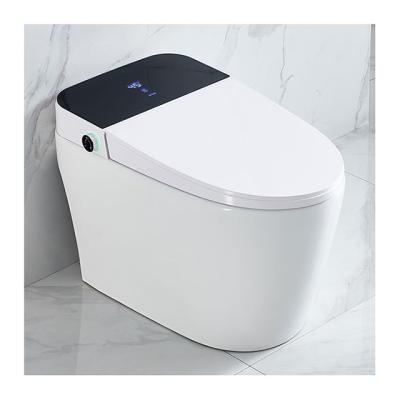 China Luxury Modern Ceramic Smart Toilet Black Toilet Automatic Operation Bathroom Intelligent Passionate Smart Toilet for sale