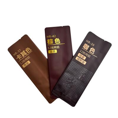 China Bruine kleur Geurbestendige lichtbestendige Matte Pure Aluminium Foil Liner Side Gusset Loose Leaf Tea Bags voor thee Te koop