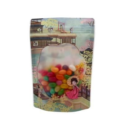 China 250g Bolsas transparentes de plástico con cremallera y ventana para caramelos en venta