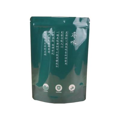 China Bolsas de plástico laminado de aluminio personalizadas para bolsas de té de hoja suelta de flores de té verde de té rojo en venta