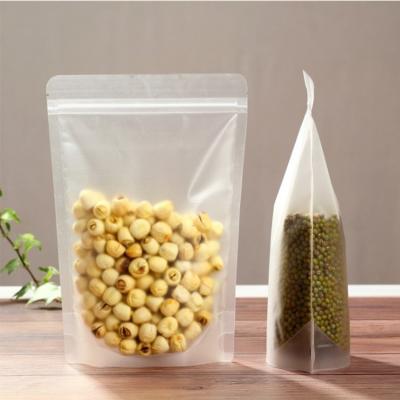 China 5.9 x 8,66 polegadas Selo térmico Matte Clear Stand Up Pouch Bags com ziplock reconduzível para doces, biscoitos Snack Food Packaging à venda