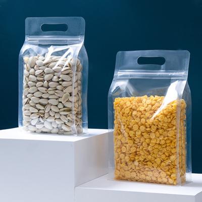 China Transparent And Moisture proof Stand Up Zipper Packaging Pouches For Food Storage for sale