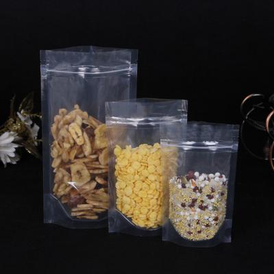 China Odor Proof Clear Plastic Packaging Bags / Transparent Stand Up Pouches with Custom Printing for sale