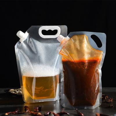 中国 漏れ防止 BPAフリー飲料 噴出式 スタンドアップポケット 柄付き噴出口付きポケット 販売のため