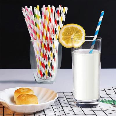 China Factory Wholesale 100% Straw Bubble Tea Contemporary Compostable Biodegradable Disposable Paper Straw for sale