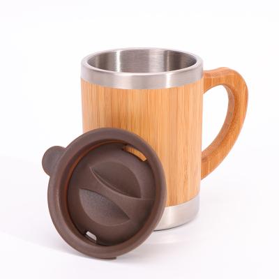 China Contemporary high quality stainless steel sublimation tumbler bamboo coffee mug for sublimation for sale