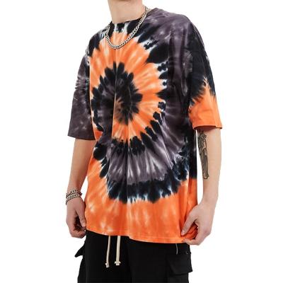 China Custom New Design Anti-Wrinkle Dye Cotton T Shirt Mens New Design Link Crewneck Pullover T-shirt for sale