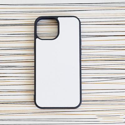 China Shockproof With Plate DIY 2D Sublimation Blank TPU PC Aluminum Phone Case For Apple Iphone 11 12 13 pro Max Mini for sale