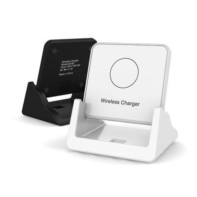 China 2022 New Black White Mobile Phone Distance 10W Phone-holder Wireless Charger For Smart Phone for sale