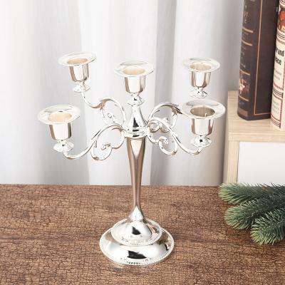 China Nordic Candlestick Art Crafts Gold Candle Holder Handmade Metal New Design Candlelight Romantic Home Decoration Wholesale Gift for sale