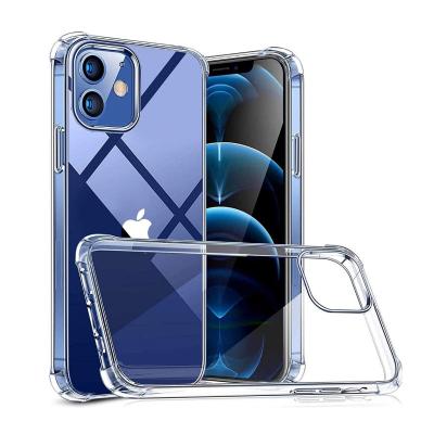 China Protector Cover Drop Shipping 1.5mm Thickness Transparent Free Space TPU Cell Phone Shockproof Case For Apple Iphone 11 12 Mini Pro Max for sale