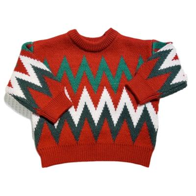 China Wholesale Anti Shrink Christmas Kids Clothes Girls Knitted Christmas Sweater 0-6 Red Christmas Tree Decoration Blanket Knit Sweaters for sale