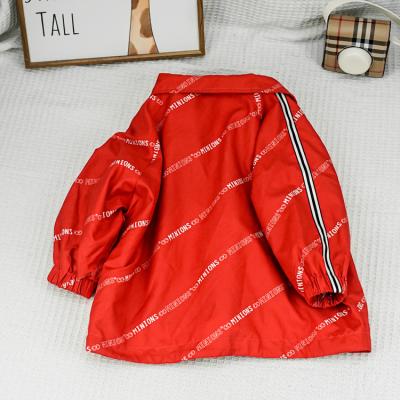 China Kids Breathable Fur Coat Red Long Sleeves Kids Coat Zipper 2022 New Arrivals Boys Jacket Sports Coat for sale