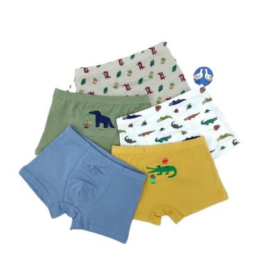 China Color Fade Proof 5Pcs Lot Children's Shorts Panties Kids Boys Underwear Cartoon For Boy Boxers Knickers Teenage Underpants 2-14T for sale