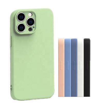 China Shockproof for iPhone 14 13 12 pro Max Mini Cover Liquid Silicone Phone Case for iPhone 11 X XR XS 7 8 plus for sale