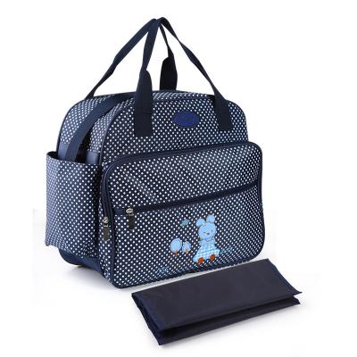 China Portable Baby Kids Diaper Diaper Bag Tote Bag Printing Water Resistant Large Mummy Diaper Bag Animal Mom Diaper Bag for sale