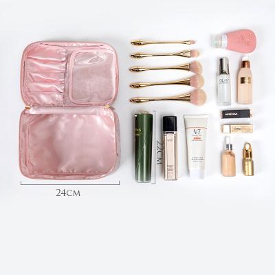 China Luxury Large Capacity Cosmetic Filter Frames Travel Cosmetic Toiletry Bag Women Makeup Bag Cosmetic Bag for sale