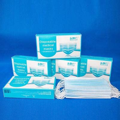 China Comfortable Fit 50 Pcs Disposable Earloop Mask (Blue) for sale