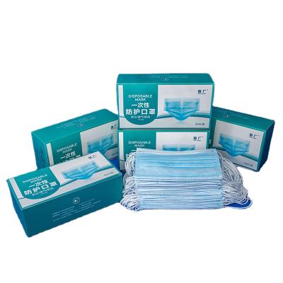 China Comfortable Fit Colorful Disposable Face Mask Blue 50 Pcs Box Sponge Mask Easy To Wear And Safe Mouth Cover for sale