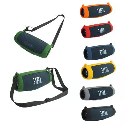 China professionally made silicone speaker case with bumper carabiner and shoulder strap case for jbl charge 5 C5 for sale