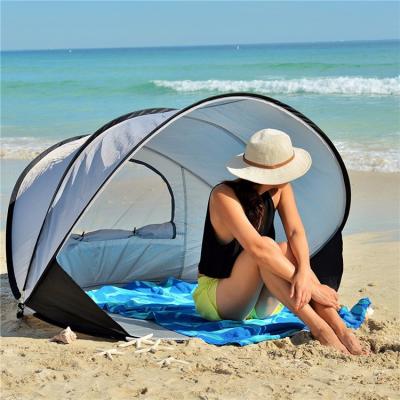 China Pop Up Automatic Quick Open Beach Tent Lightweight Camping Tent 2-3Person Outdoor Family Tent 130*130*105cm for sale