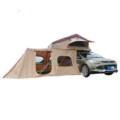 China Outdoor Car Camping Tent Tied Up Tent Trailer Roof Canopy 4 People Tent 350*192*180cm for sale