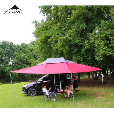 China Diagonal Tie Type Sunshelter Top Tent, Awning Car Roof Top Tents For Cars, Motorhome 3M Tent for sale