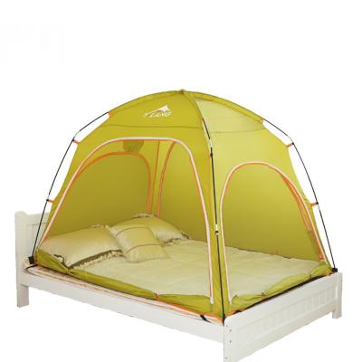 China 190T Polyester Kids Tent Indoor1-3 Person Anti-mosquito Heat Preservation Foldable Indoor Tent Lightweight Indoor Bed Tent for sale