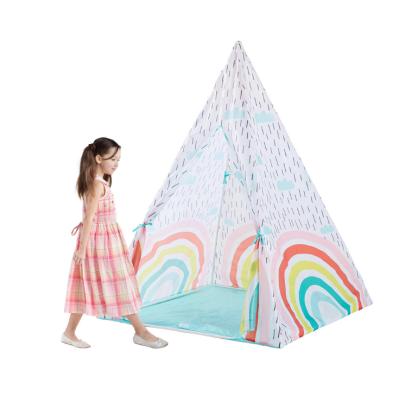 China Indian Teepee Tent Indoor Toy House Children Play Tent Kids Mini Game House 100*100*140cm for sale