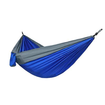 China 210T nylon taffeta and mesh YL outdoor light weight hiking nylon hammock with tree straps garden hammock for sale