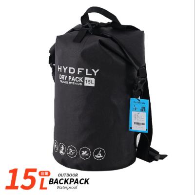 China 15L 600D TPU fabric composite backpack outdoor unisex fashion increasing backpack drifting waterproof dry bag for sale